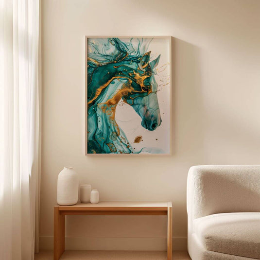 Inked Freedom - Abstract Horse Art