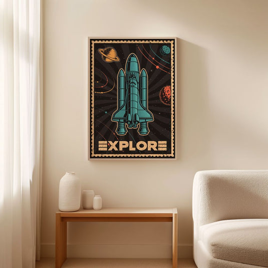 Explore Postage Stamp - Space Wall Art