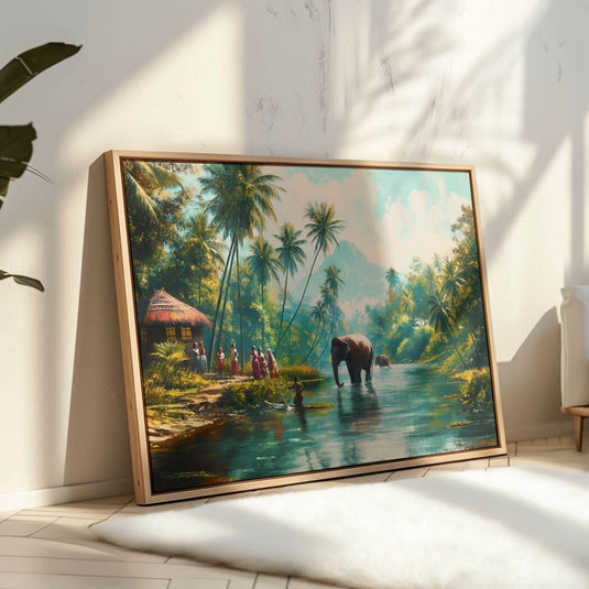 Kerala's Gentle Giants - Landscape Wall Art