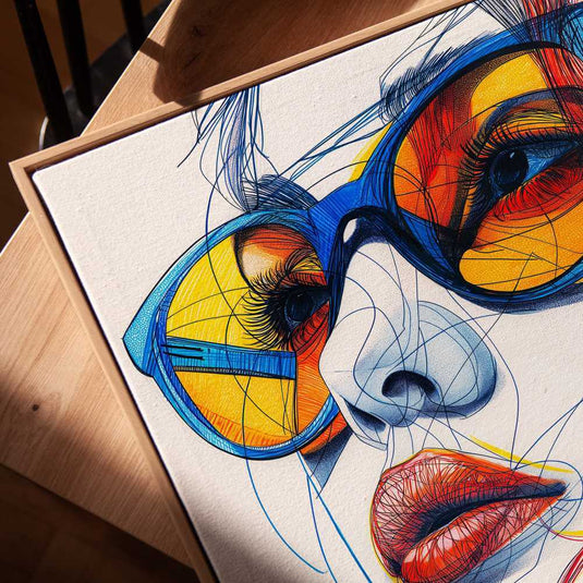 Sensual Strokes - Portrait Wall Art Painting