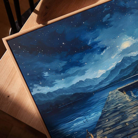Midnight On The Lake - Landscape Wall Art