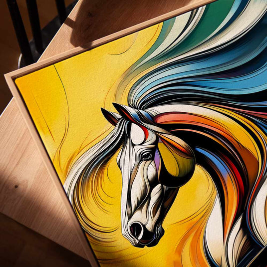 Vibrant Runners - Abstract Horse Wall Art
