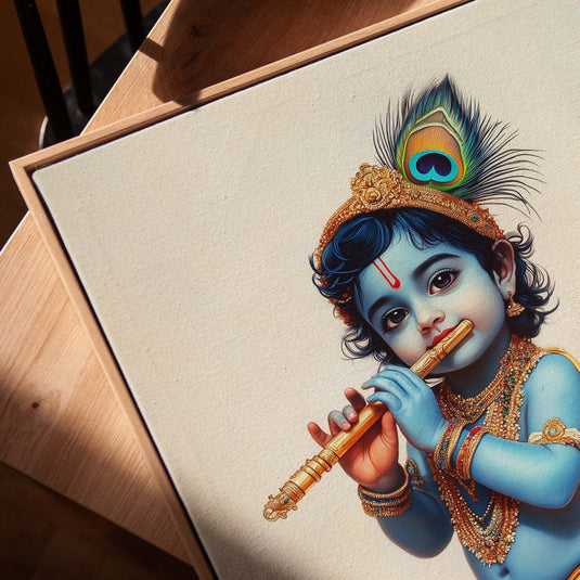 The Darling of Gokul - Krishna Wall Art