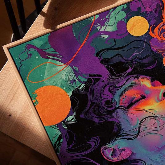 Feminine Fire - Portrait Wall Art Painting