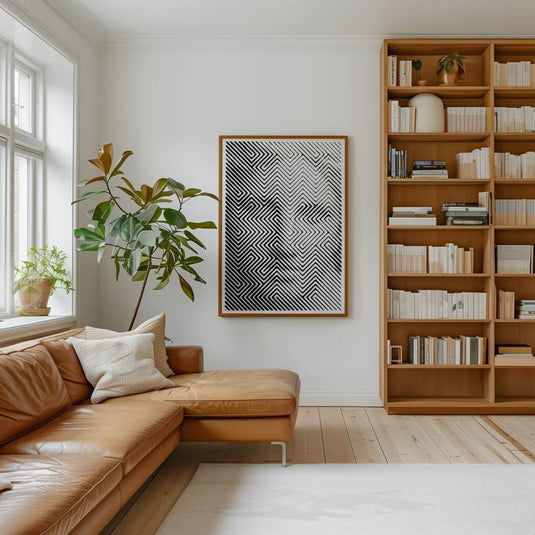 Optical Illusionary Portrait - Abstract Wall Art