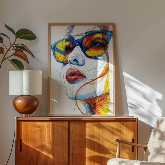 Sensual Strokes - Portrait Wall Art Painting