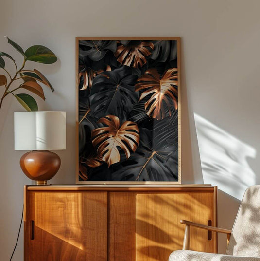 Copper Monstera - Botanical Wall Art