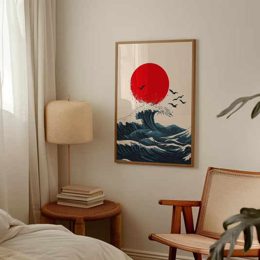 Dance of the Waves - Japanese Wall Art