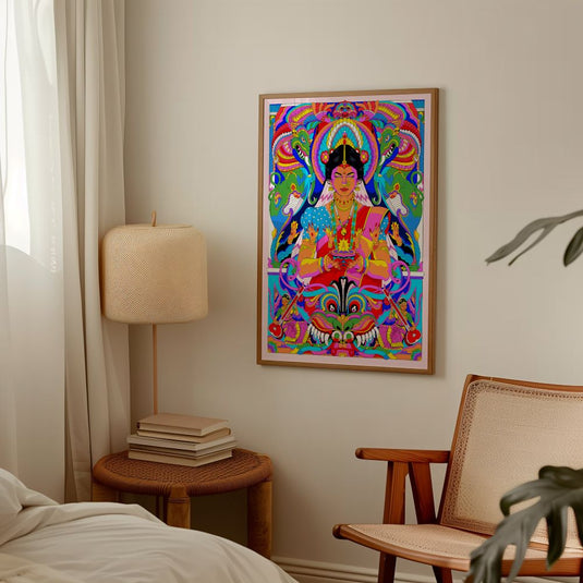 Lighting The Way - Indian Wall Art