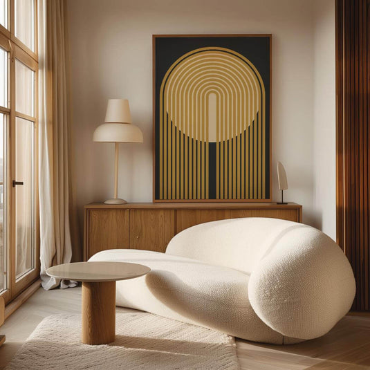 Ink And Mustard - Minimal Modern Wall Art