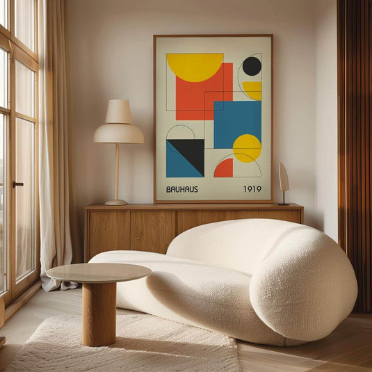 Bauhaus Geometry - Minimal Modern Wall Art