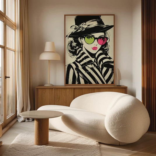Hatted Beauty - Pop Art Style
