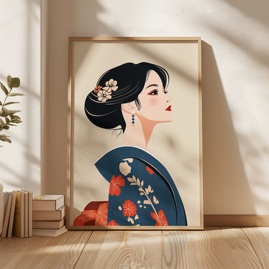 Geisha's Elegance - Japanese Wall Art