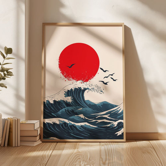 Dance of the Waves - Japanese Wall Art