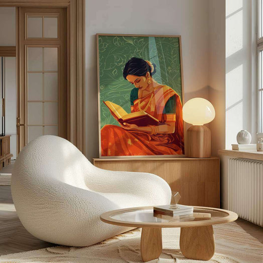 Saree And Stories - Indian Women Wall Art