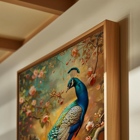 Feathers of Fortune - Peacock Wall Art
