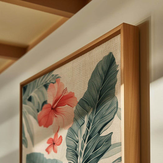 Hibiscus Harmony - Floral Wall Art - Set of 3