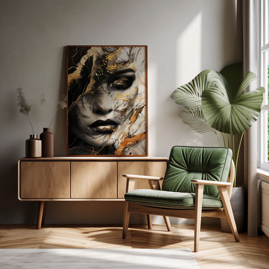 Abstract Diva - Black n Gold