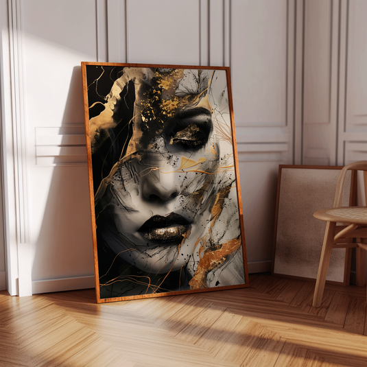 Abstract Diva - Black n Gold