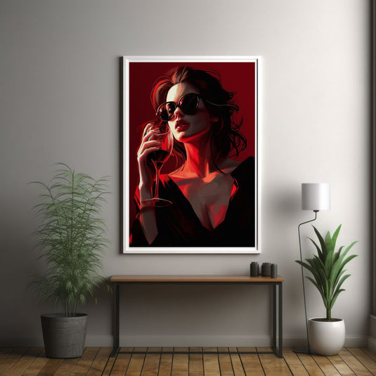 Wine and Women - Luxury Portrait Art
