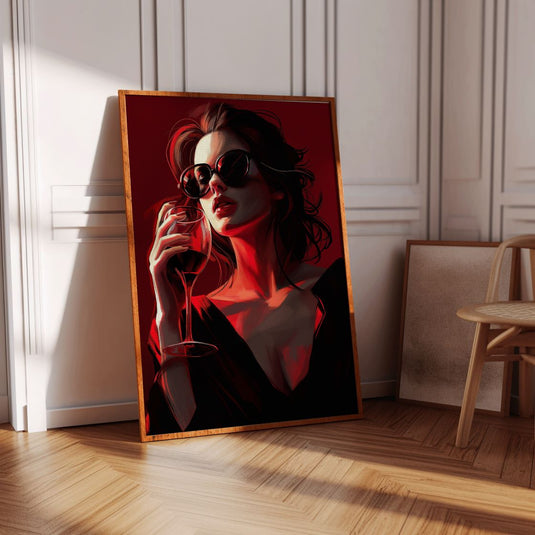 Wine and Women - Luxury Portrait Art