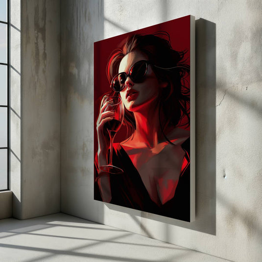 Wine and Women - Luxury Portrait Art