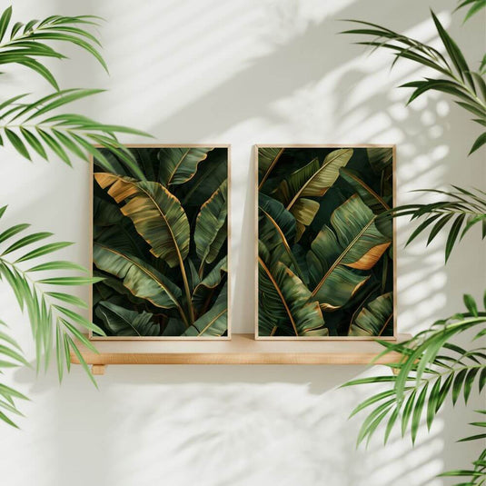 Banana Breeze - Botanical Wall Art - Set of 2