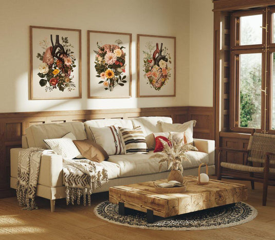 Floral Anatomy - Floral Wall Art - Set of 3