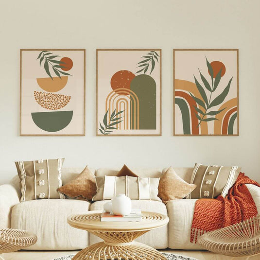 Boho Bliss - Set of 3 Wall art