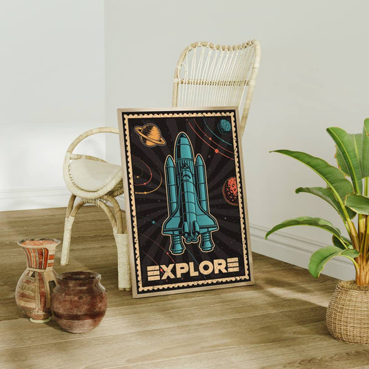 Explore Postage Stamp - Space Wall Art