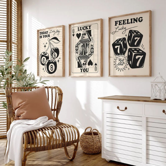 Feeling Lucky - Set of 3 Wall Art