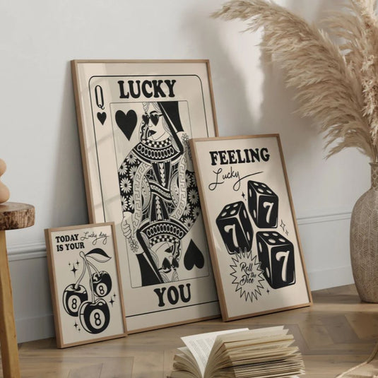 Feeling Lucky - Set of 3 Wall Art