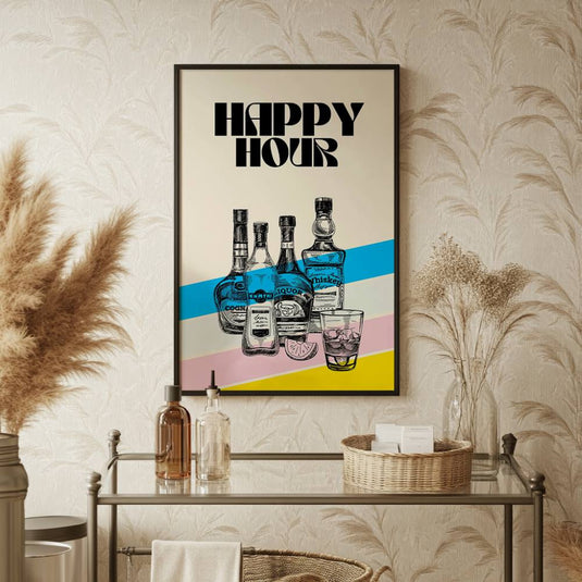 Happy Hour - Bar Posters