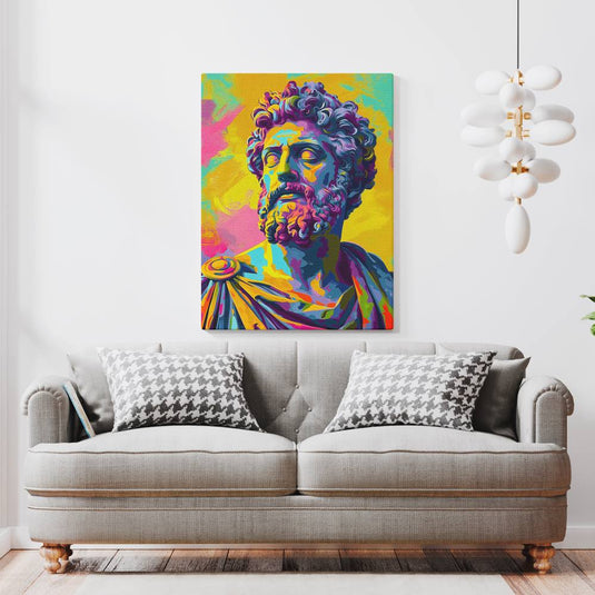 The Stoic Emperor - Portrait Wall Art - Pop Art Style
