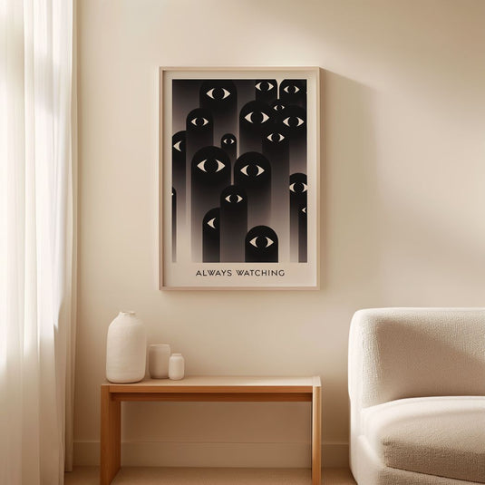 Always Watching - Minimal Abstract Art