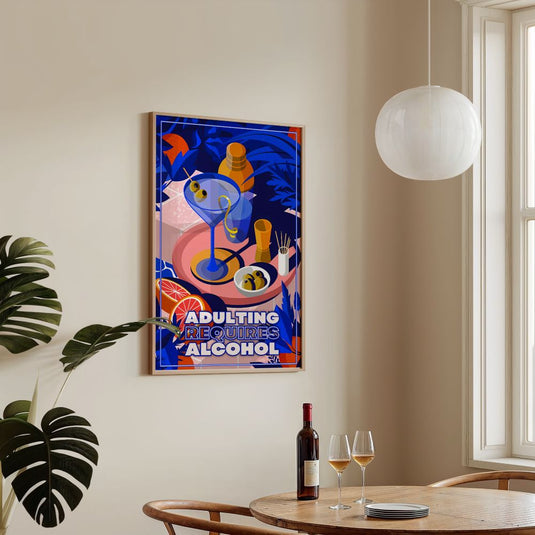 Cheers to Adulting - Bar Posters