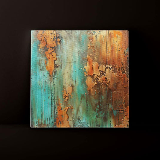 Oxidised Dreams - Abstract Textured Wall Art - Set of 2