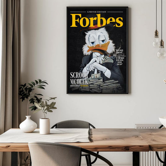 Mr Scrooge Forbes Cover - Motivational Wall Art