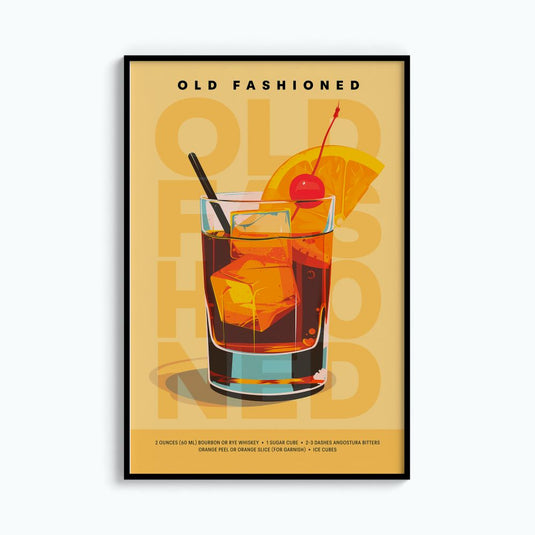 Coctail Posters - Old Fashioned - Bar Posters