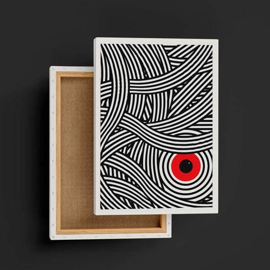 Red Eye Illusion - Minimal Wall Art