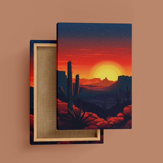 Dessert Sunset - Landscape Wall Art