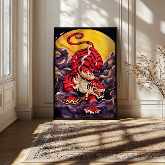 Crimson Fury - Animal Wall Art