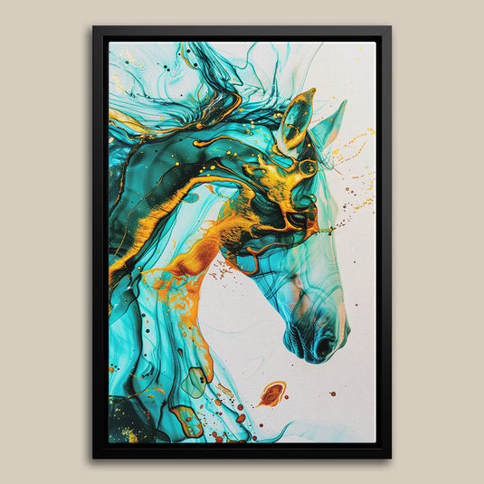Inked Freedom - Abstract Horse Art