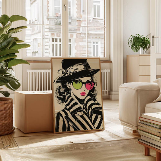 Hatted Beauty - Pop Art Style