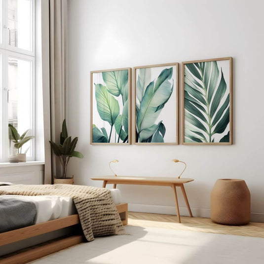Tropical Hues - Botanical Wall Art - Set of 3