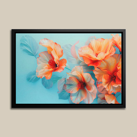 Orange Blooms - Botanical Floral Wall Art