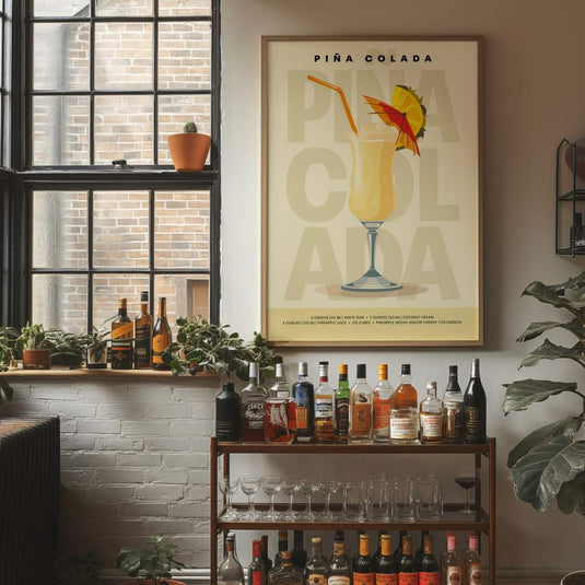 Coctail Posters - Pina Colada - Bar Posters