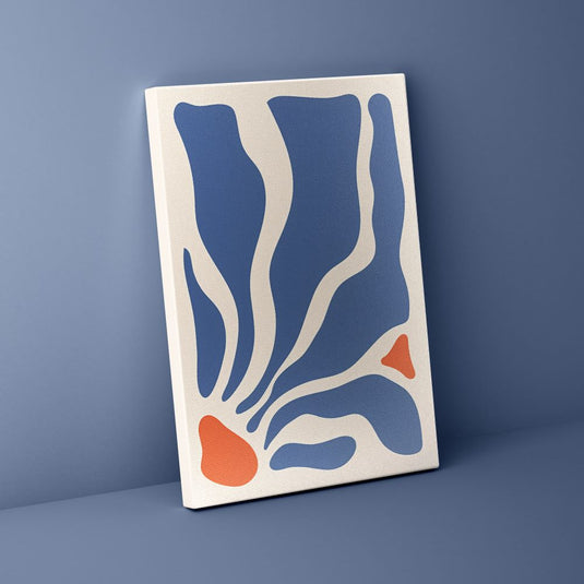 Cobalt Charm - Floral Boho Wall Art