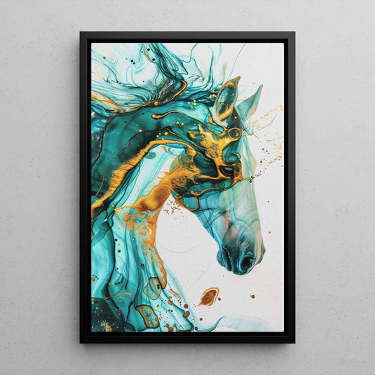Inked Freedom - Abstract Horse Art