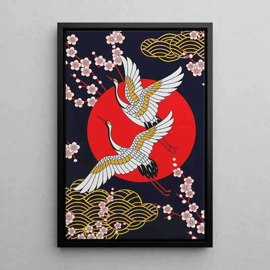 Cranes of Japan - Japanese Wall Art